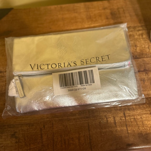 Victoria's Secret Handbags - Victoria's Secret Gold and Silver Pouch
